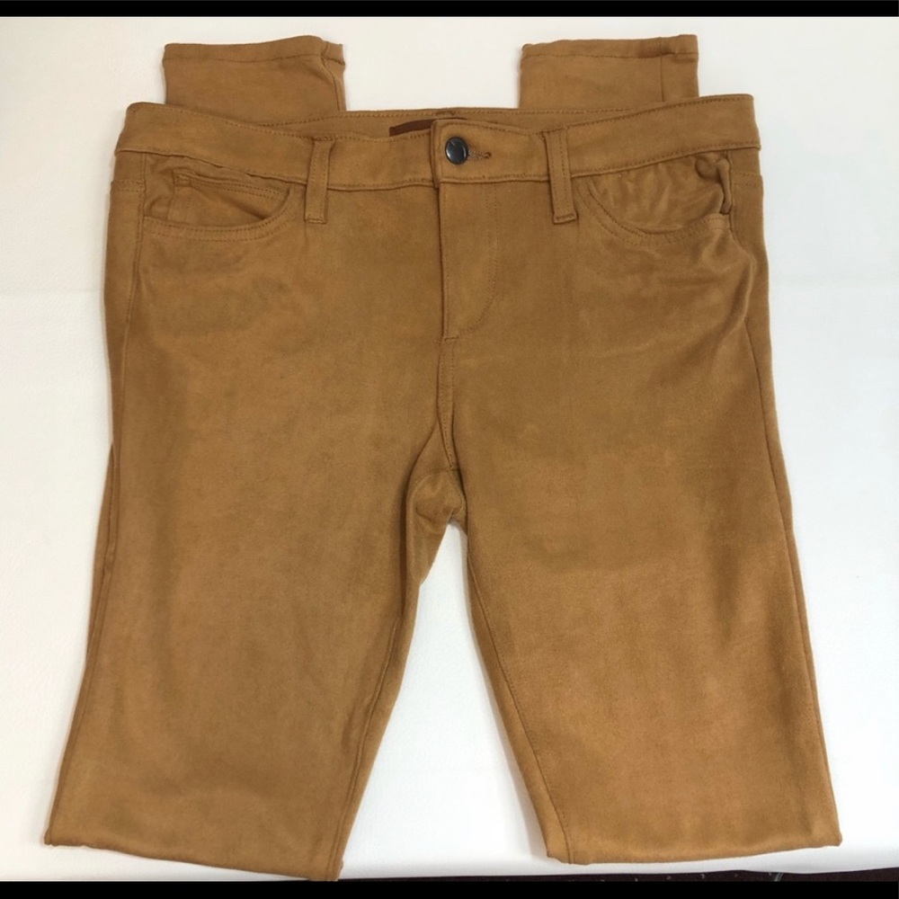 Joe’s Camel Suede Icon Skinny Midrise